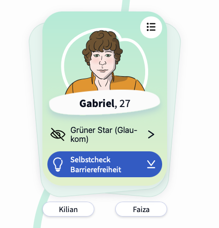 Illustration einer Persona aus Barrierefreies-Blinddate